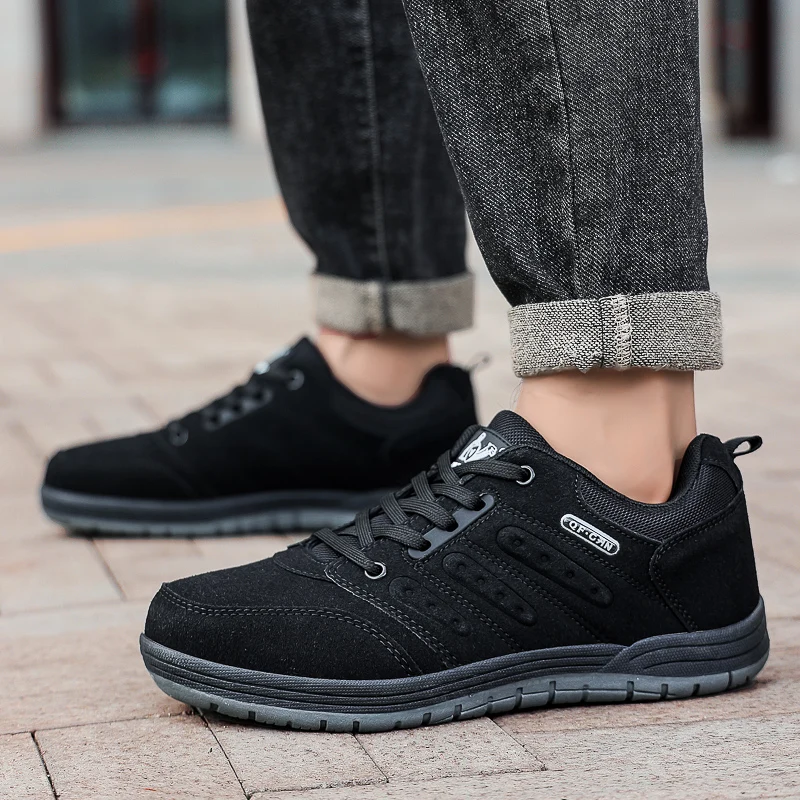 

2025 Новый стиль, повседневная обувь, мужские осенние рабочие кроссовки, ковбойская замшевая обувь, джинсы для мальчиков, ручная работа, ретро, для отдыха, Zapatos De Hombre 47