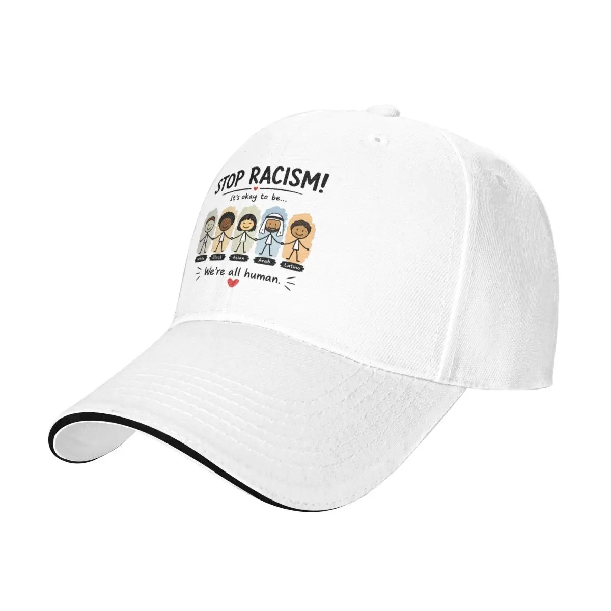 Baseball Caps Stop Racism It's Okay To Be Asian Awesome Casquette Unisex Outdoor Summer Hats