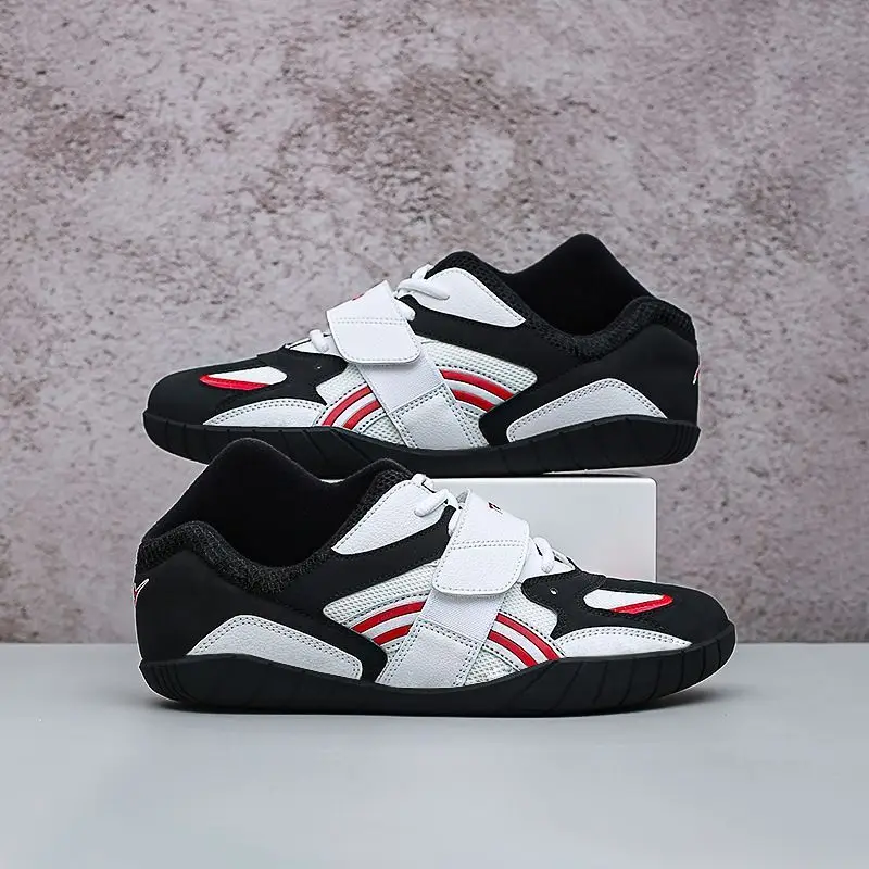 Sepatu Angkat Beban Berkualitas Klasik untuk Pria dan Wanita, Sepatu Lapangan Indoor yang Tahan Lama, Sepatu Latihan Gym yang Nyaman untuk Pasangan