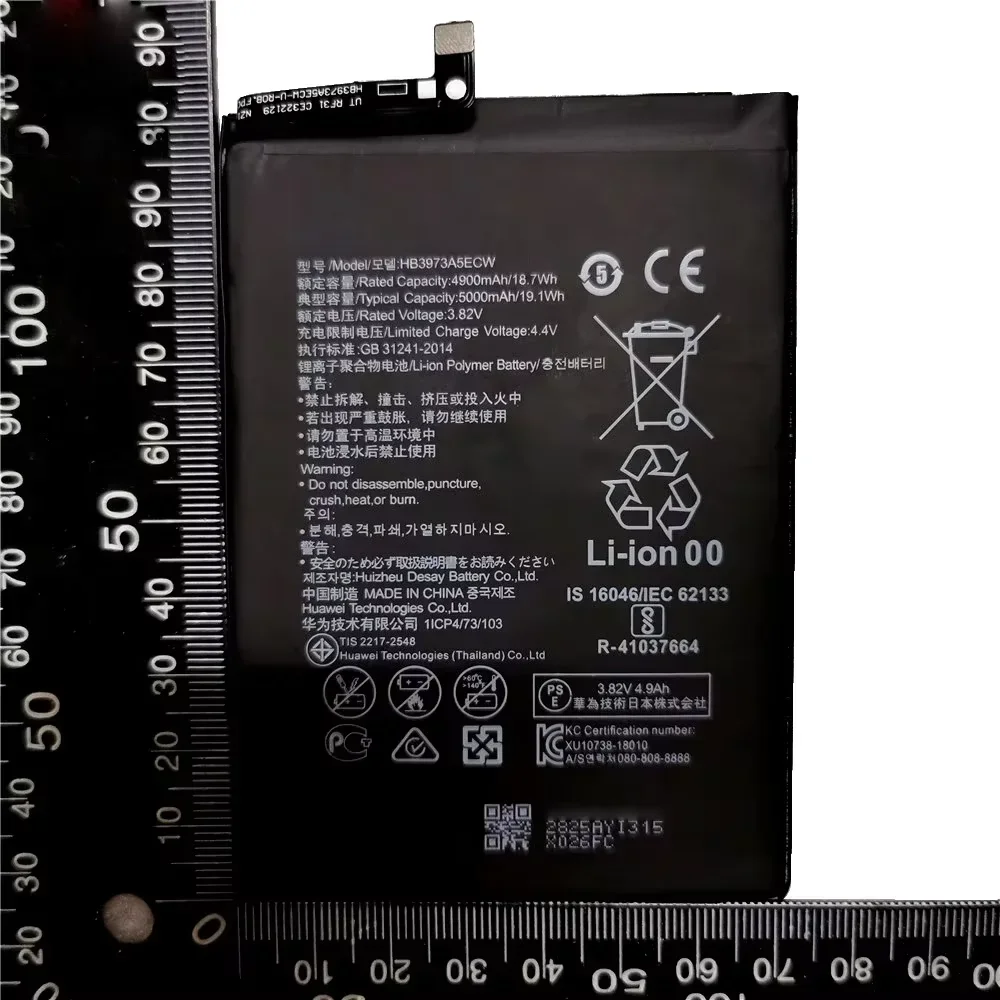 100% Original 5000mAh HB3973A5ECW Battery For Huawei Honor Note 10 RVL-AL09 RVL-AL10 Mate 20 X 20X Mate20X EVR-AL00 Honor 8X Max