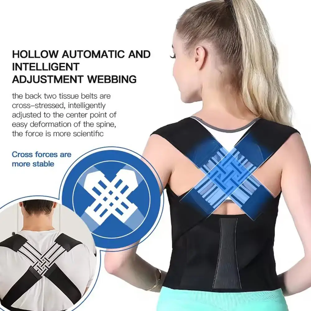 New Adult Posture Corrector Belt Breathable Back Correction Strap Women Men Back Support Sitting Position Correction Tool image 4