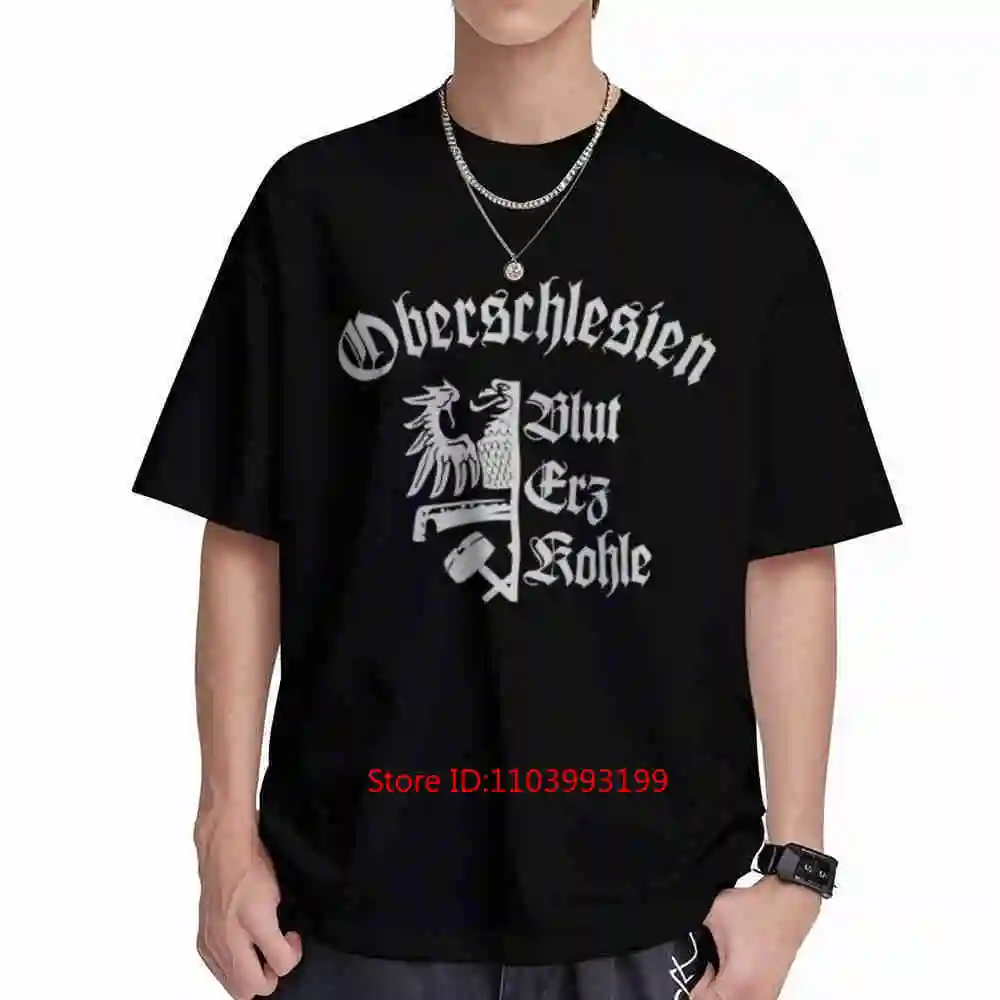 Upper Silesia Blood Iron Coal Silesian Eagle Short Sleeve Tee 100% Cotton T-Shirt