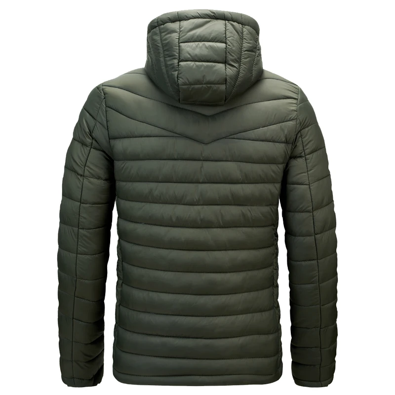 Chaqueta gruesa e impermeable para hombre, Parka con capucha informal, a la moda, para uso diario, para otoño e invierno, 6XL