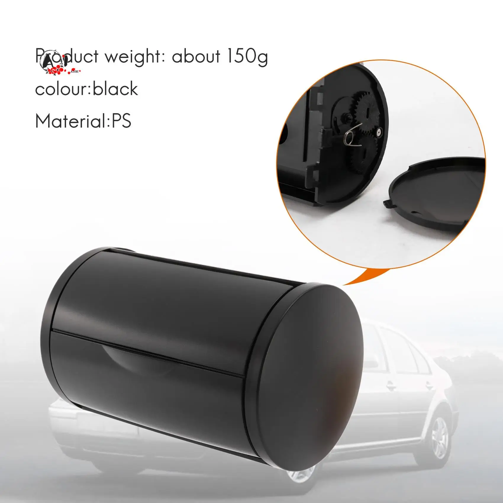 A10E-черная задняя пепельница + боковые колпачки для Bora Jetta Golf 4 Mk4 1J0 857 962H + 1J0 863 359E