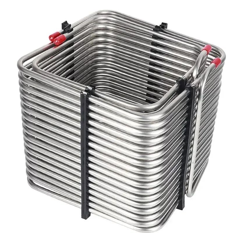 for Square Two-way Stainless Steel Cooling Coil Jockey Box Beer Insulator Wine Tube