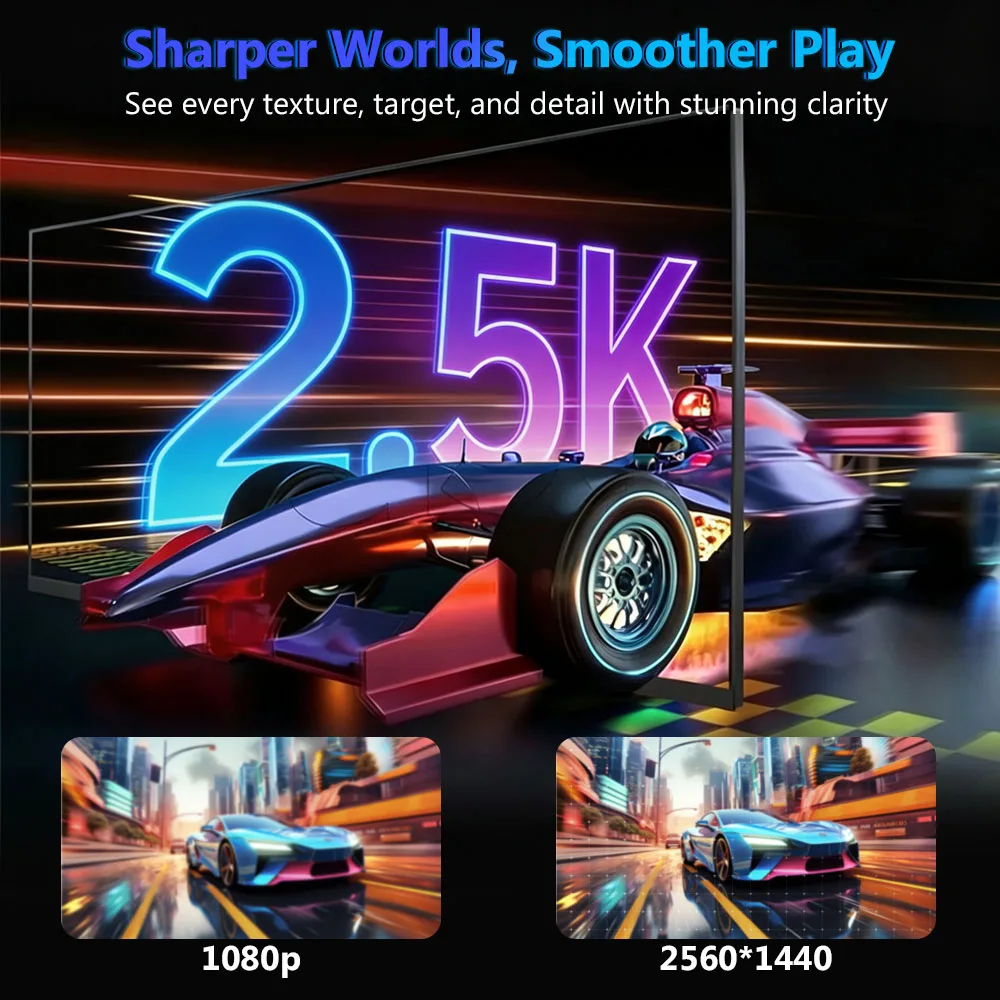 16.1 Inch 240hz Gaming Monitor Portable Display 2.5K QHD External Screen Display 100%sRGB 16:9 HDR FreeSync IPS