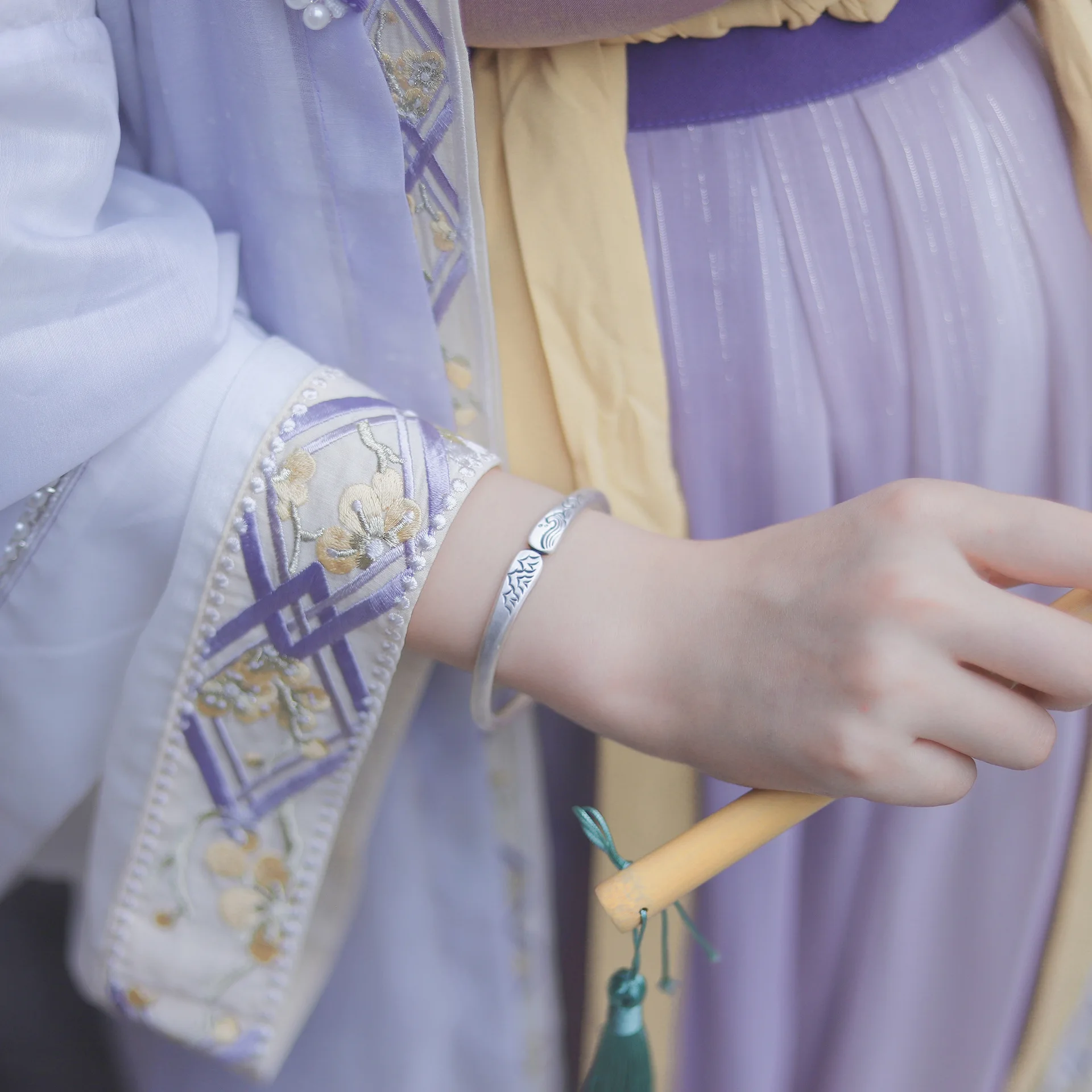 

VENTFILLE Silver Color Traditional Pattern Mountain And Sea Bracelet for Women Girl Gift Vintage Simplicity Jewelry Dropshipping