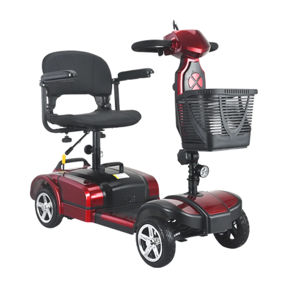 Hot - Selling Foldable Four - Wheel Electric Mobility Scooters for Home Use Portable Assistive Vehicle for the Elderly
