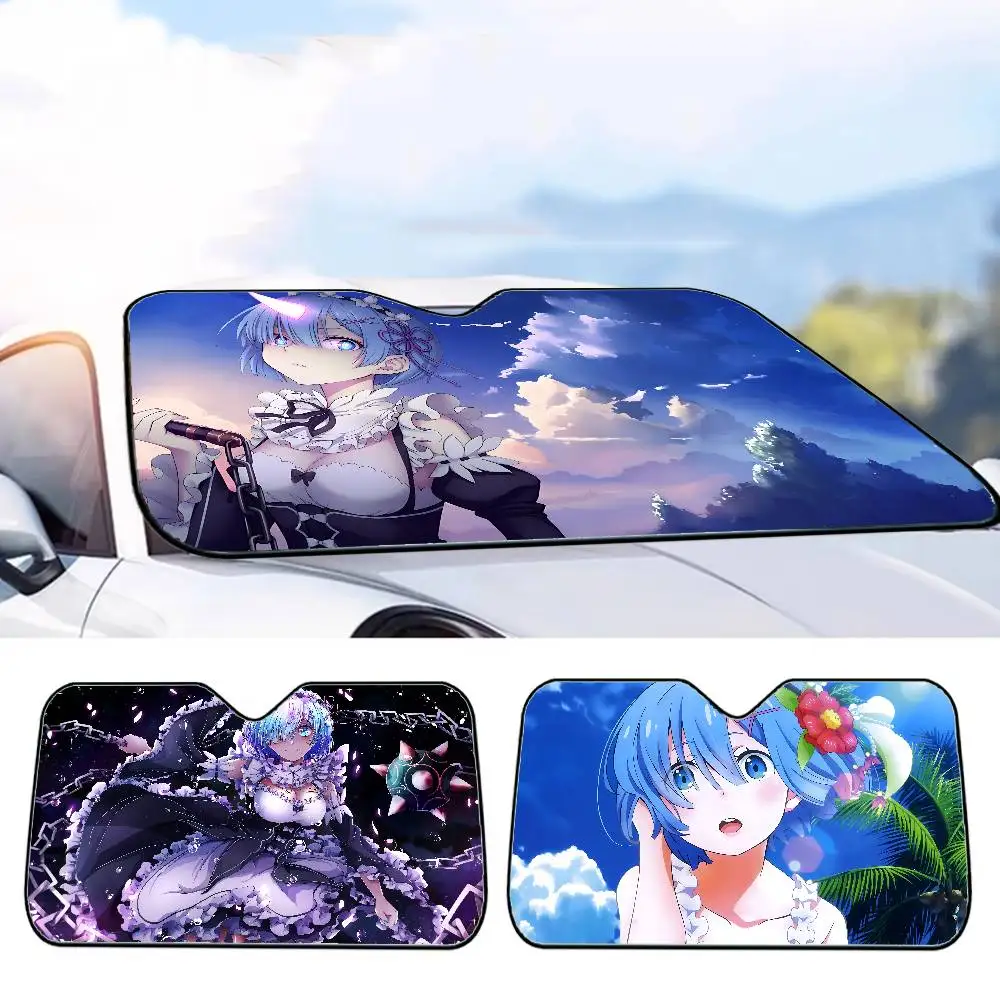 

Re Zero R-Rem автомобильный солнцезащитный козырек на окно автомобиля солнцезащитный козырек солнцезащитный крем переднее лобовое стекло капот внутренняя передняя перегородка двойное кольцо солнцезащитный козырек