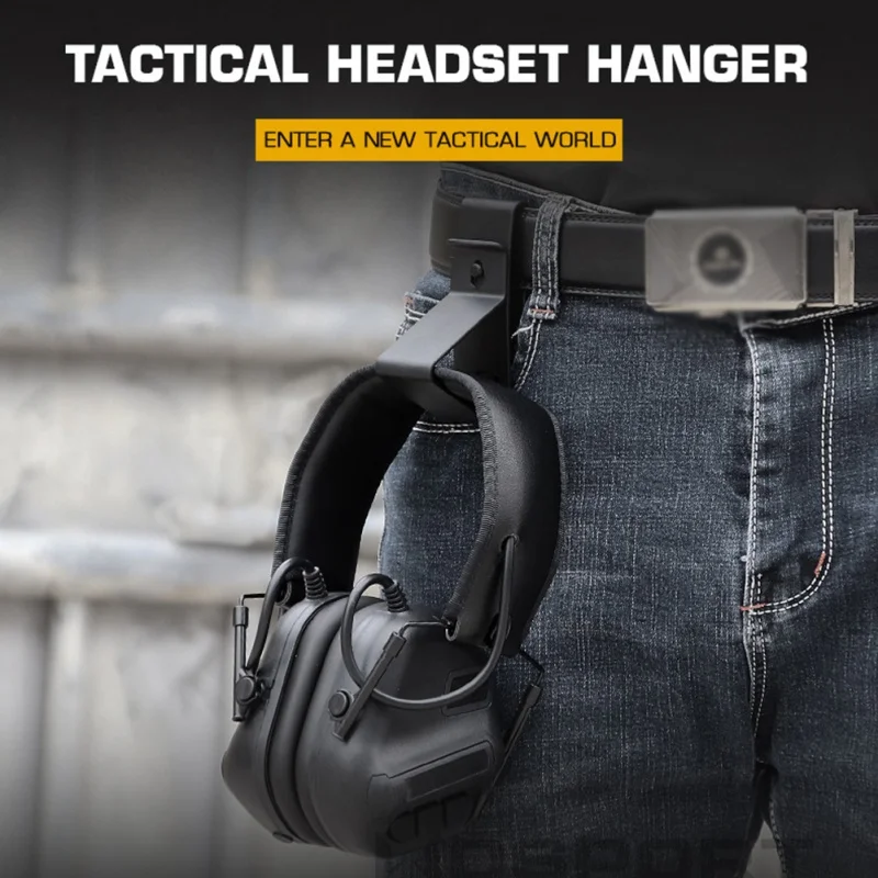 Tactical Headphone Hanger Mobile Phone Bracket Suitable for MOEEL System Quick Release Clip Headphone Hanger Buckle Hook Hunting