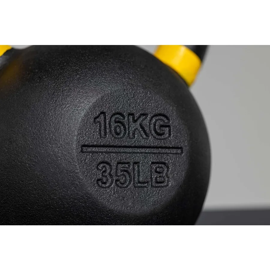 مجموعة Kettlebell والفردي من 4 كجم إلى 24 كجم من 9 رطل إلى 53 رطل، وزن قابل للتعديل من الحديد الزهر، تدريب القوة لصالة الألعاب الرياضية المنزلية