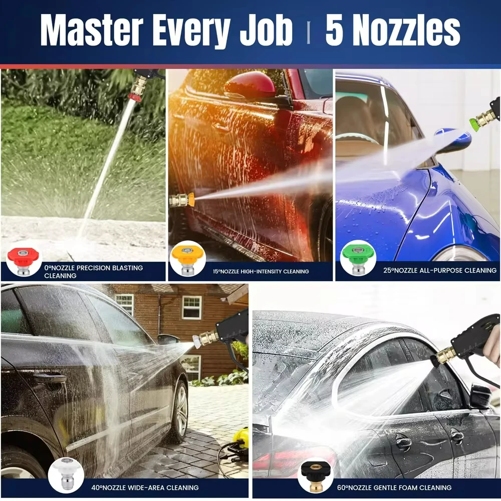 Dual Lance Pressure Washer Wand for Foam Cannon Pressure Washer Double Tip Attachment for Soap Cannon 1/4\