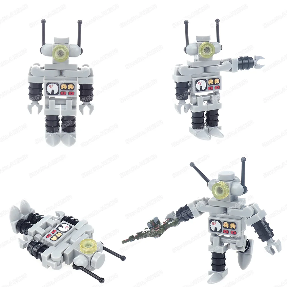 Classic Mini The Robot Building Block Assembled Moc Intelligent Ai Fighting Iron Figures Model Scenes Display Child Gift Boy Toy