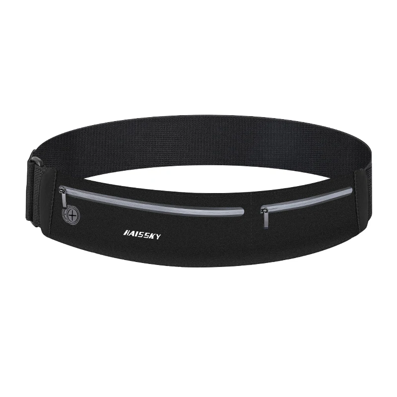 HAISSKY الرياضة حزام الجري أكياس آيفون 17 16 15 14 13 12 برو ماكس 15 زائد سحاب عازل للماء جيب الخصر الحقيبة الهاتف #1