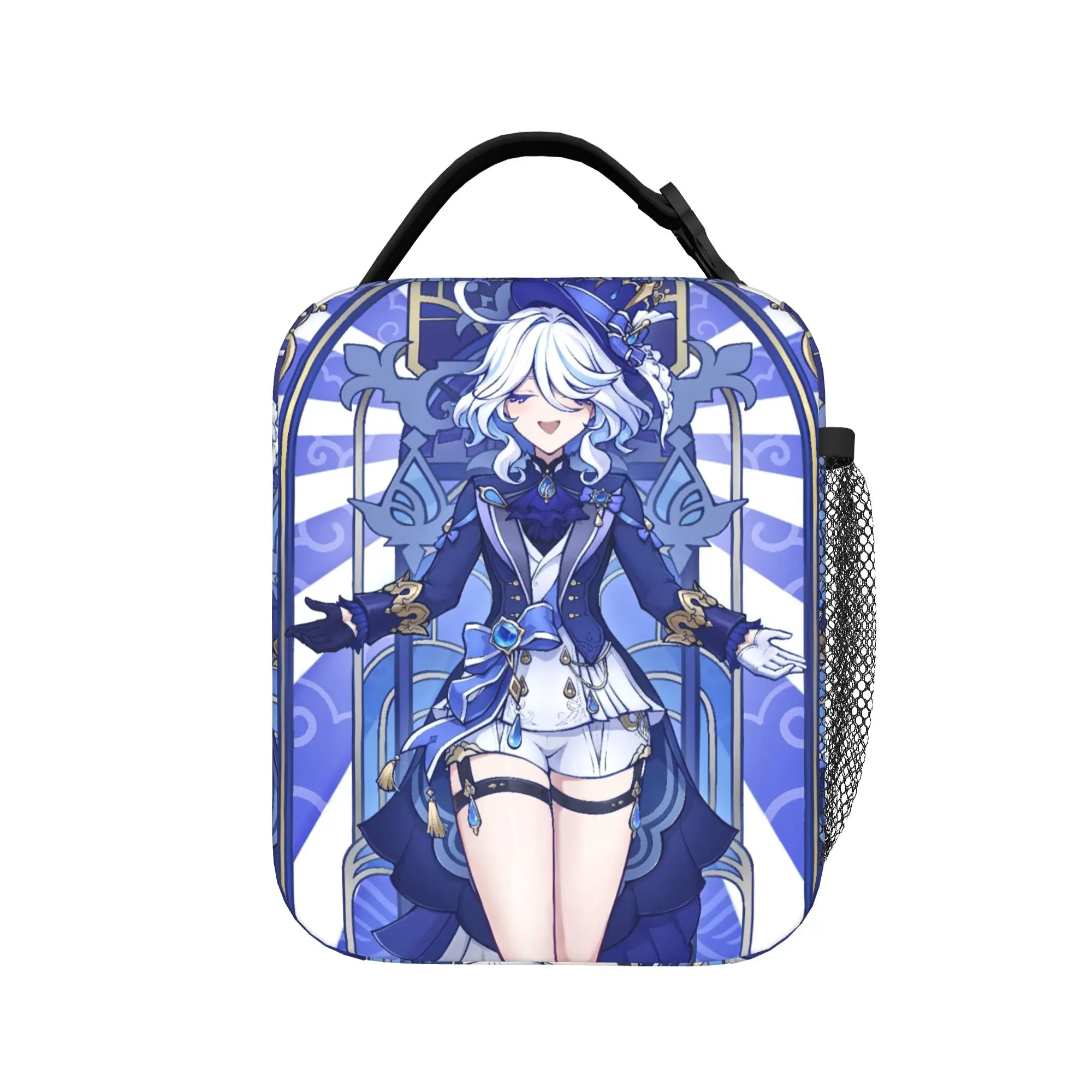 Furina Genshins Impact Thermal Insulated Lunch Bag for Travel  Portable Food Bag Thermal Cooler Lunch Boxes