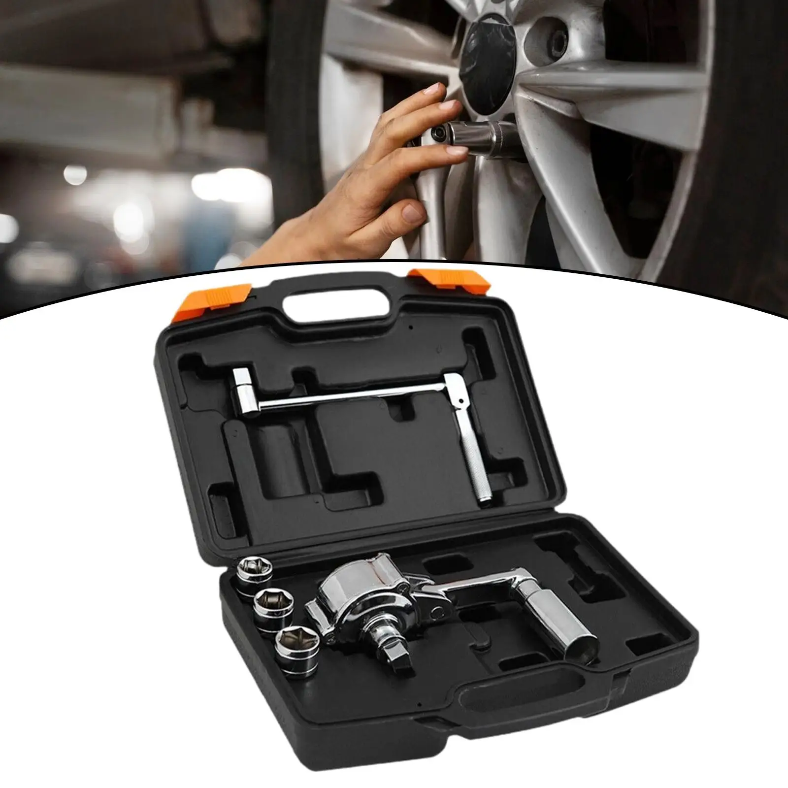 

Tire Multiplier Wrench Lug Nut Removal Tool Premium Tire Change Portable Wrench Sockets Set 3200N.M for Most Vehicles