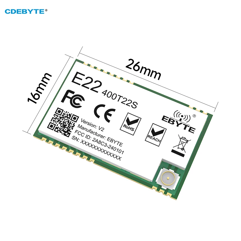 RF Module 433MHz CDEBYTE E22-400T22S MD UART Wireless Transmitter And Receiver RSSI Net Work TXCO Transceiver Module