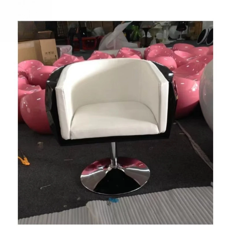 Customized Fiberglass Diamond Stylist Chairs Salon Hair Cut Chairs 3