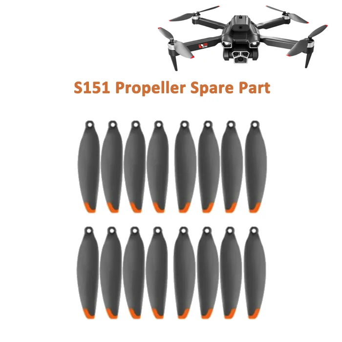 Original S151 Mini Drone Propeller Spare Part S151 Main Blade Wing Maple Leaf Rotor Part Accessory 8PCS/Set