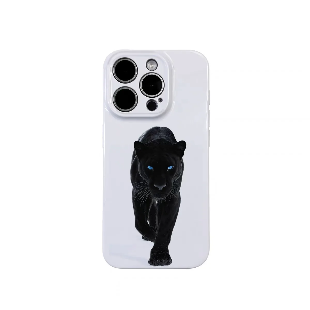 

White Background Black Cat Cartoon Hard Phone Case for IPhone 16E 15 PLUS 14 13 Pro Max Back Cover for 12 Mini 11 Pro Max Capa