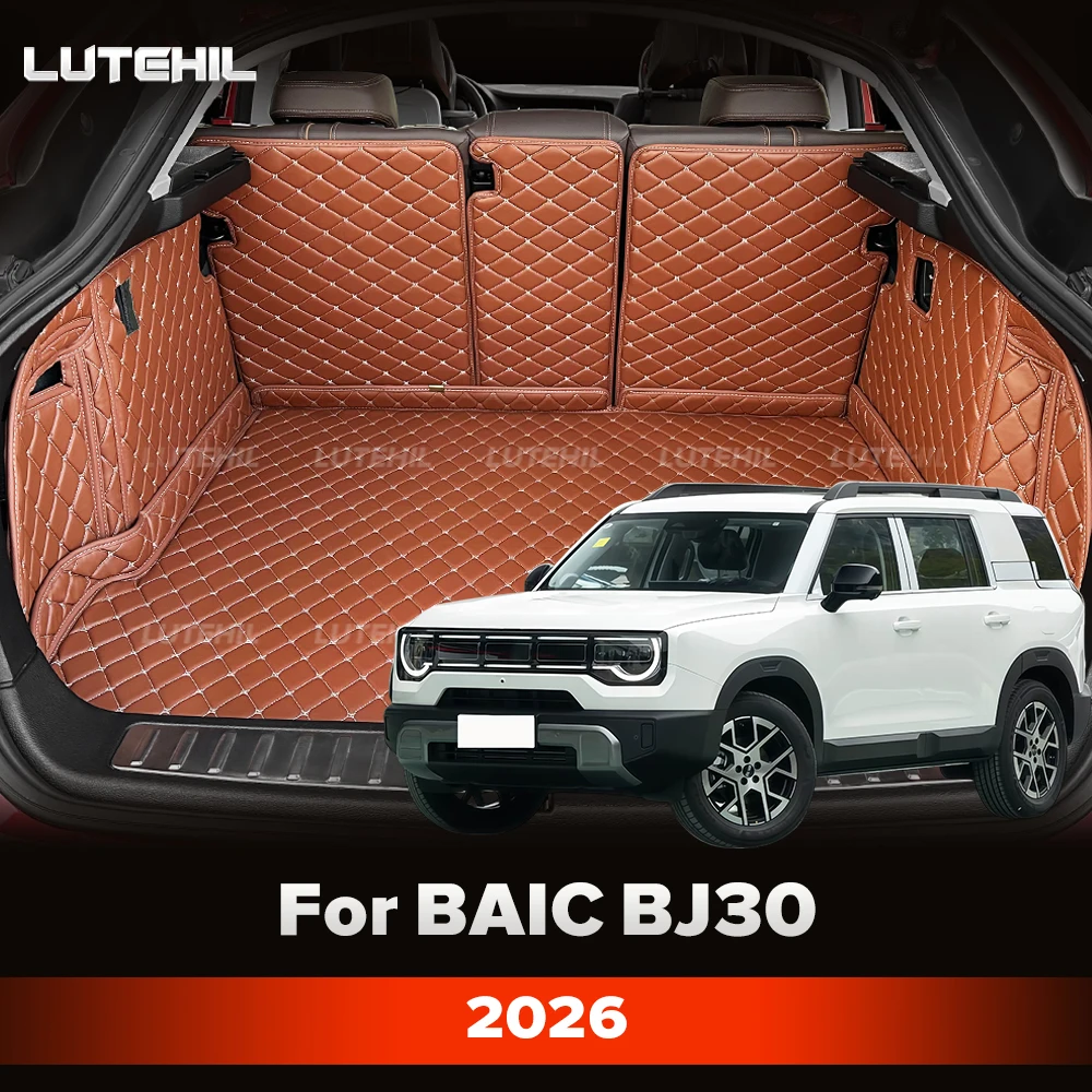 Cargo Liner For BAIC BJ30 7-Seat 2026 Car Trunk Mats Carpet With Backrest Protectors Cargo Mats Accessories Waterproof