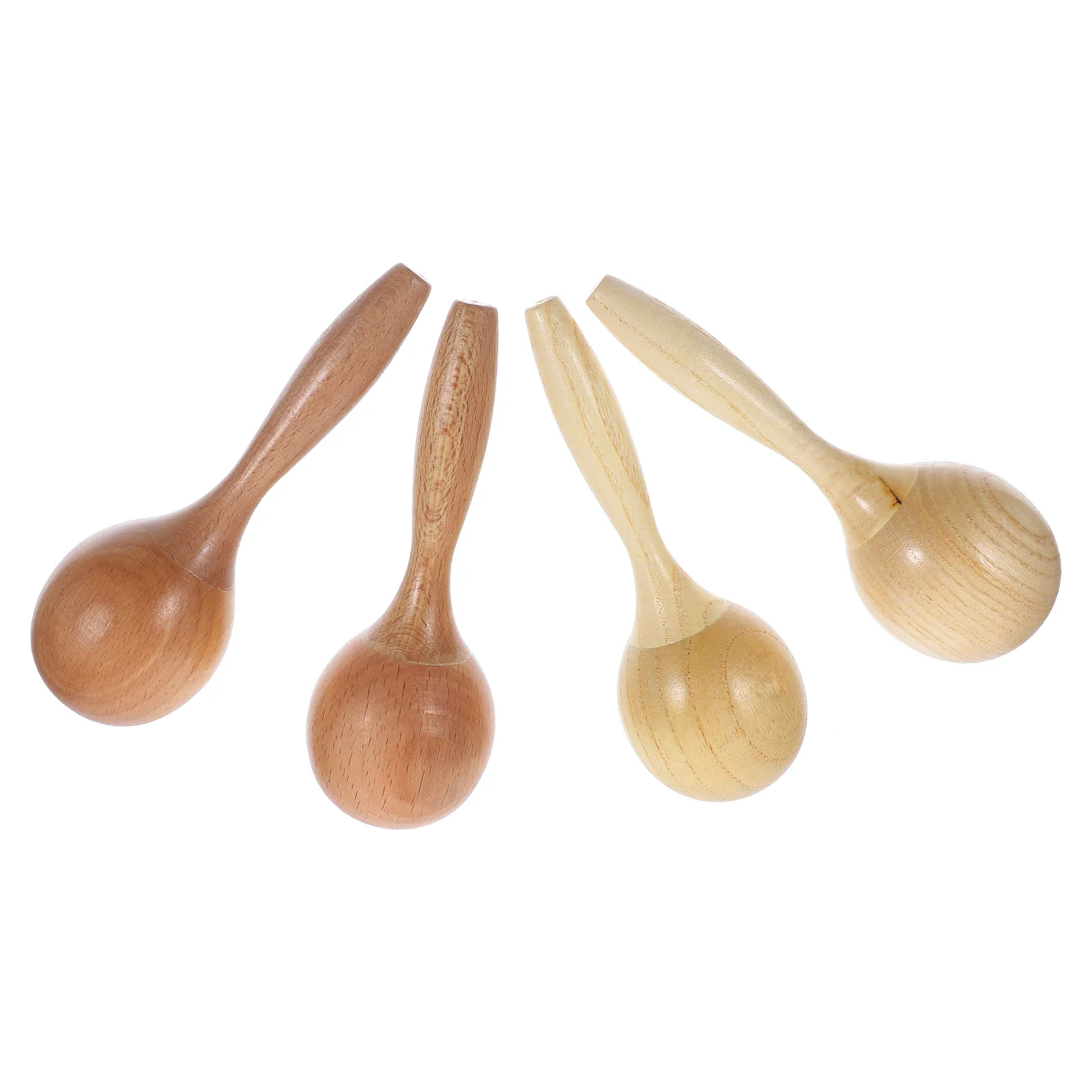 

4pcs Wooden Maracas Kids Shakers Noise Maker Musical Instruments Educational For Toddler Baby Sensory Music Development Wood