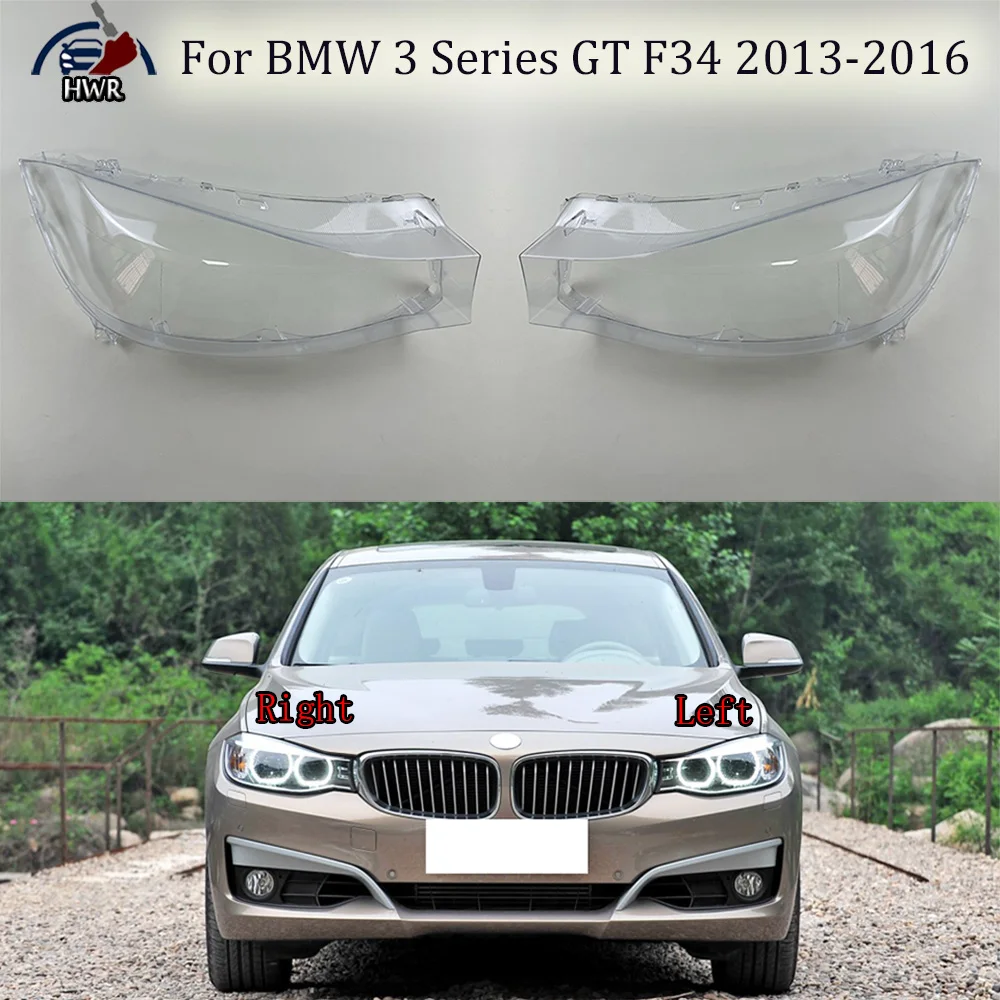 

Transparent Lampshade Headlamp Cover Lamp Shade Headlight Shell Lens Plexiglass For BMW 3 Series GT F34 2013 2014 2015 2016