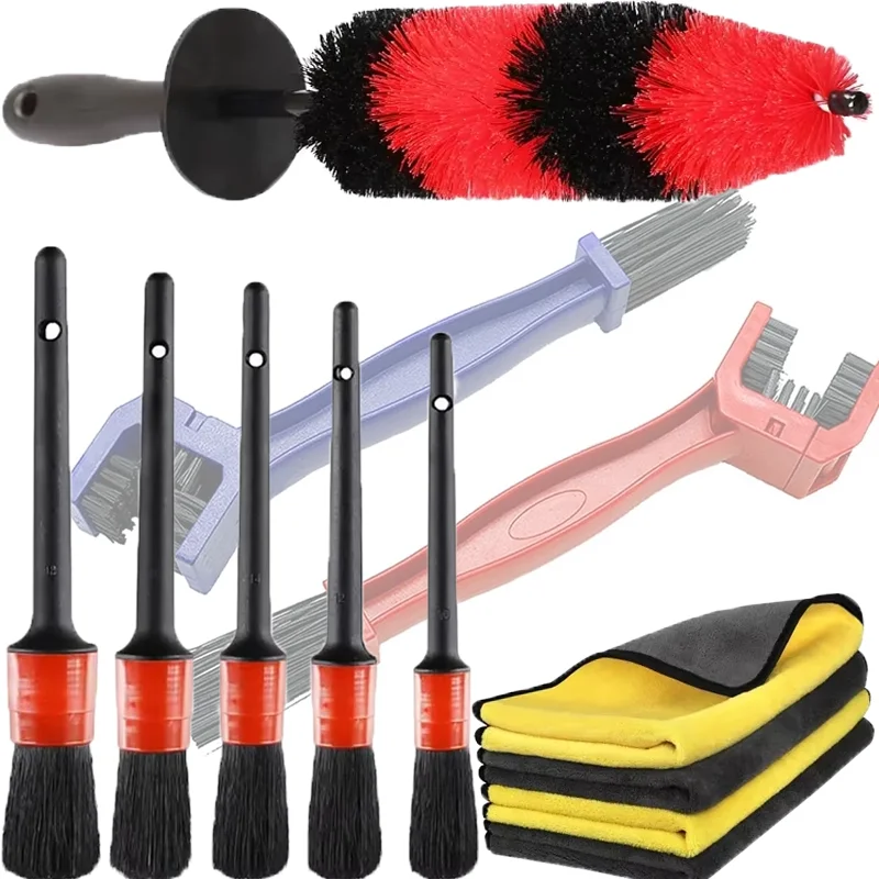 

Car Wheel Tire Detailing Brushes Set Various Convenient Cars Tyre Cleaner Duster Brush Auto Cleaning Tools Accessories