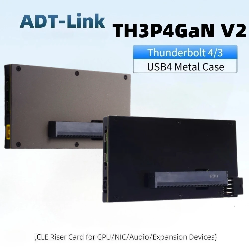 TH3P4 GaN V2 Thunderbolt 3/4 USB4 Graphics Card GPU Dock Notebook TB3 TB4 Video Card Docking w Case for PC Laptops Handheld Game