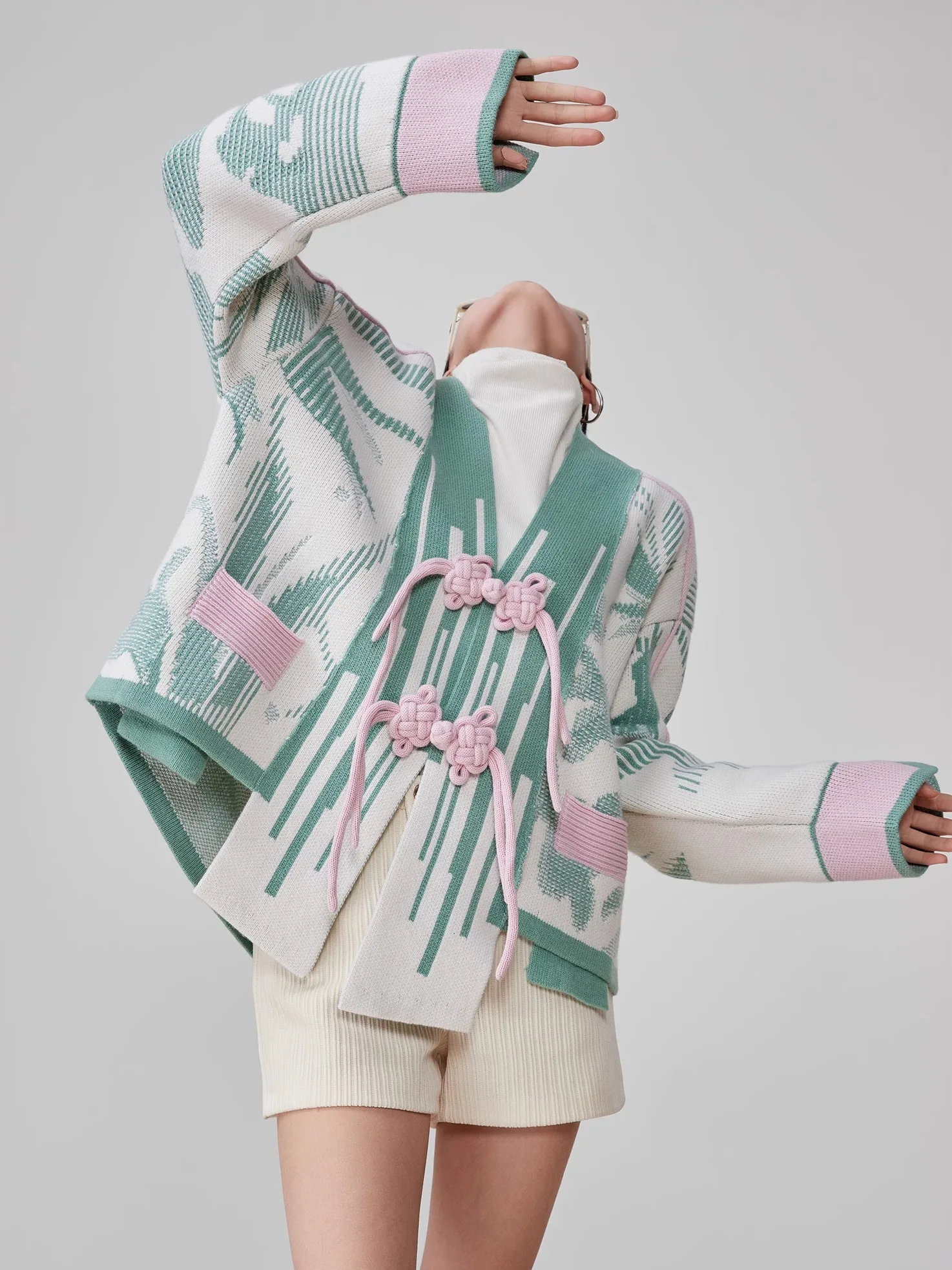 

Light een New Chinese Sle Knitted Cardigan Women's Heavy Embroidery Spring Design Sense Svel Sweater Coat Casual Sle