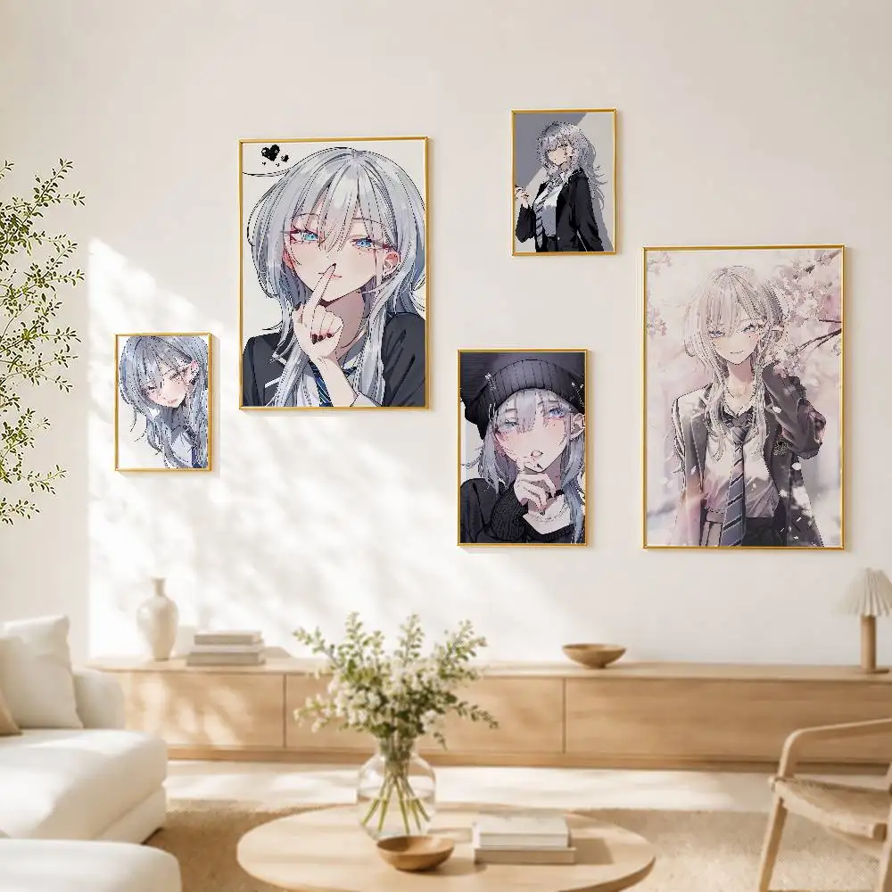 Самоклеящаяся водонепроницаемая наклейка на стену Haimiya Senpai Wa Kowakute Kawaii HD Poster, идеальный декоративный подарок для дома, офиса, общежития