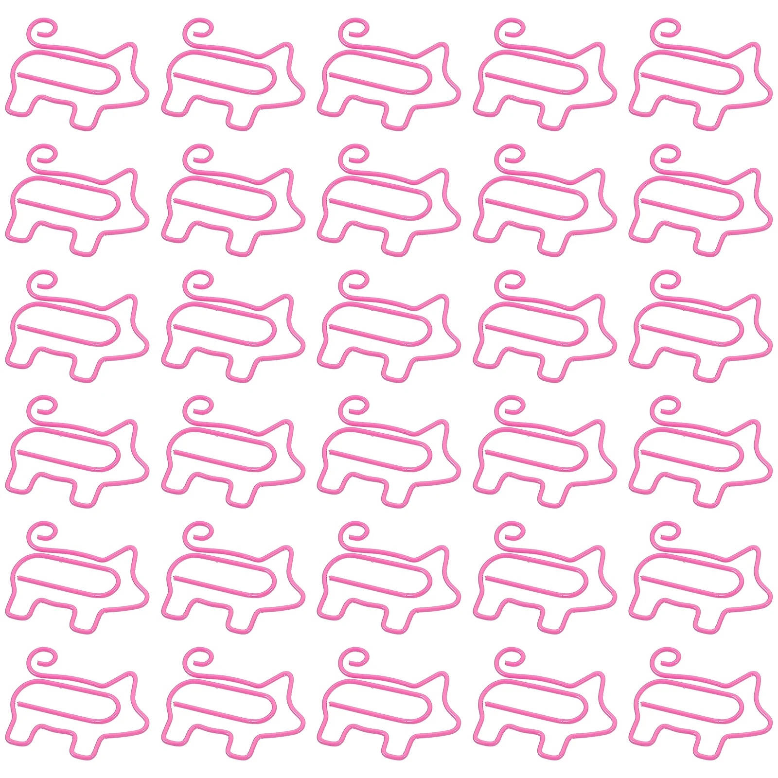 50 stücke Schwein Geformte Büroklammern Metall Bunte Ordner Halter Für Büro Schule Liefert Brief Geld Clip Eisen Datei Veranstalter