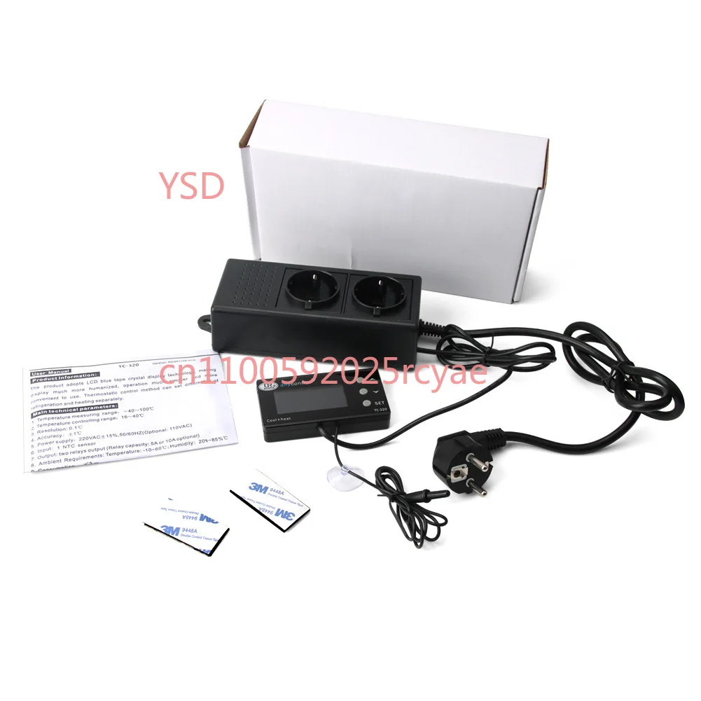 

Aquarium pet reptile temperature controller split power strip automatic conversion refrigeration heating thermostat TC-320