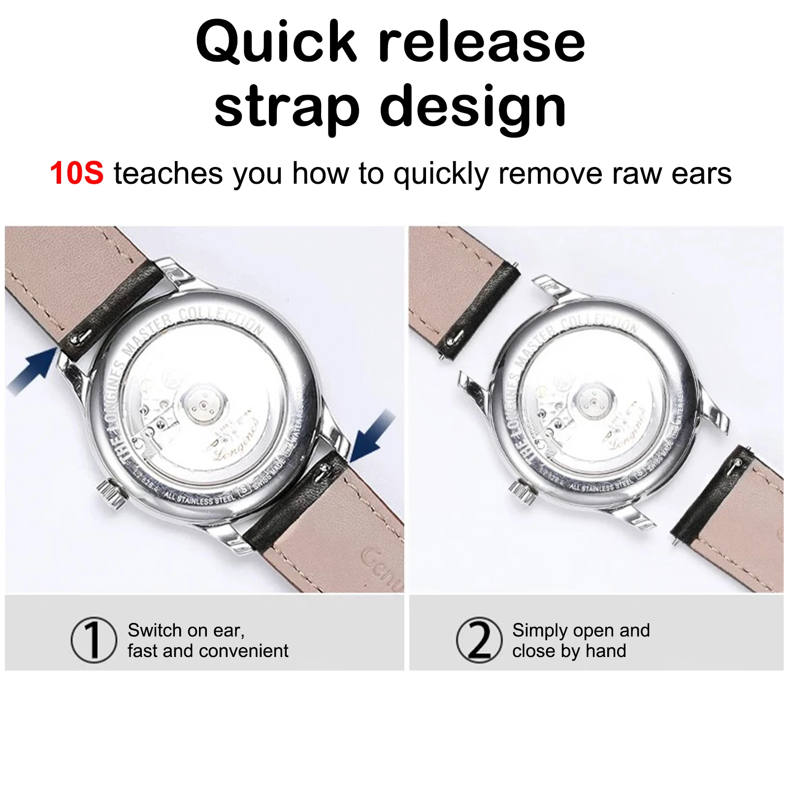 Kitykiss-スマートウォッチバンド、クイックリリース、プレミアムウォッチバンド、ブルー、グレー、カジュアルアクセサリー、ホリデーギフト、16mm、20mm、22mm、24mm