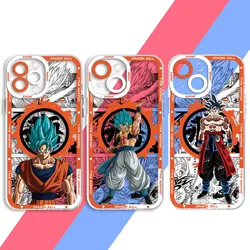 D-Dragons Balls Goku DBZ Phone Case for Apple iPhone 11 Pro XR 15 Pro 12 7 8 14 Pro Max 13 Mini XS Max SE Clear Silicone Cover