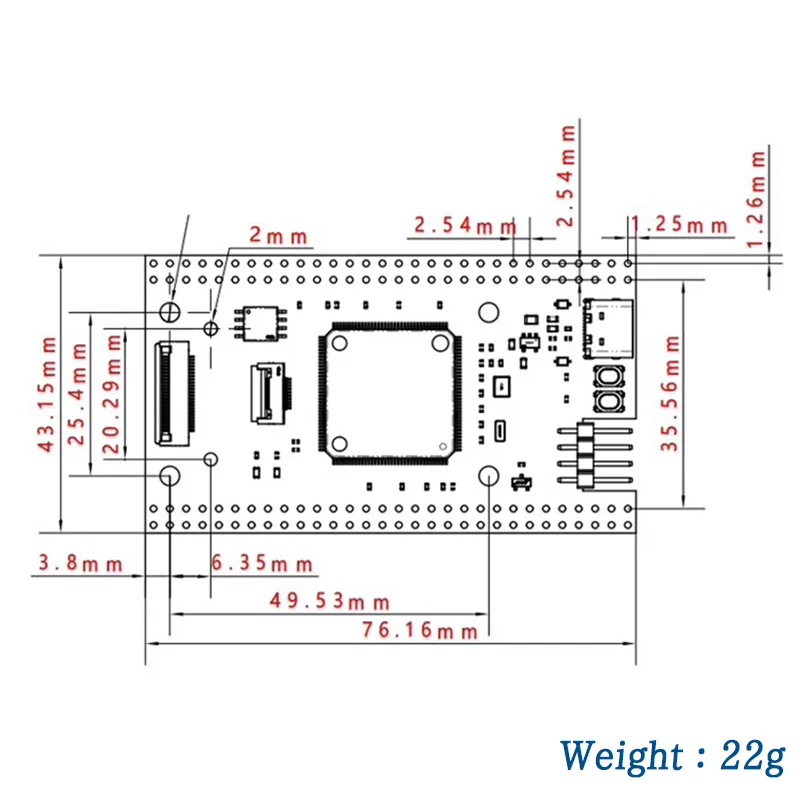 WAVGAT STM32H723ZGT6 Development Board Module