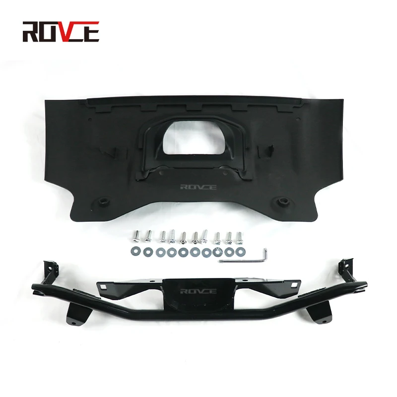 ROVCE Car Front Bumper Skid Plate Cover Protective Board for Land Rover Defender 2020 2021 2022 2023 Accessories Original Style