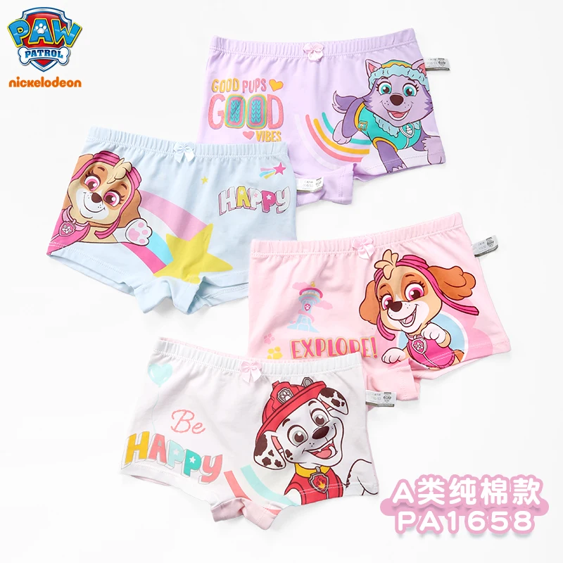 2024 New Genuine Paw Patrol Boys Girls mutande biancheria intima per bambini pantaloncini per ragazze Boxer slip Cotton Corner Pants di alta qualità