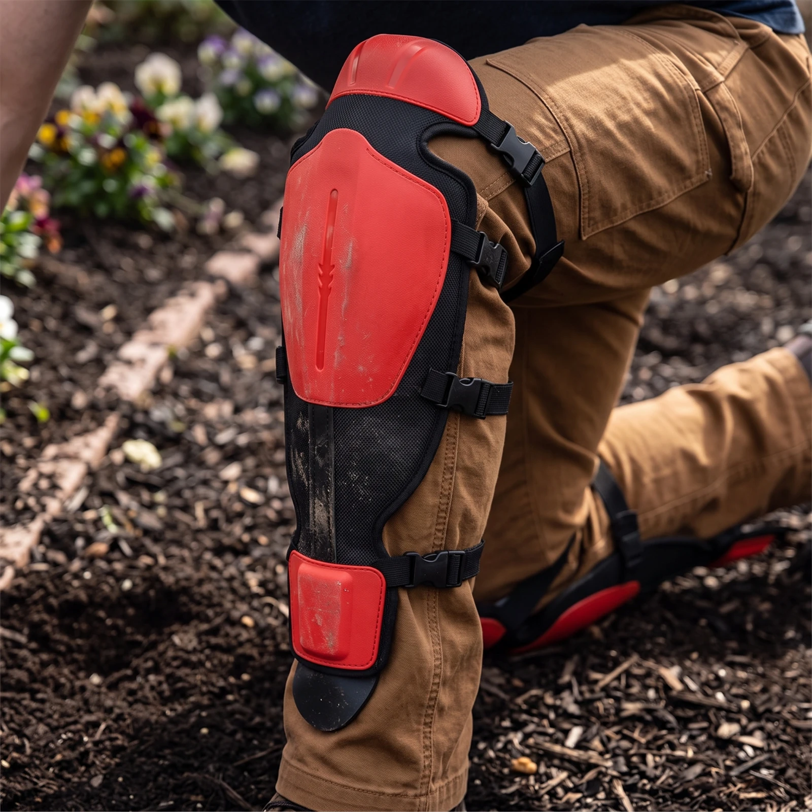 Lawn Mower Leg Guards Adjustable Leg Guards with Straps Shin Protectors with Buckles Shielding Trimmer Gaiters Long-Lasting