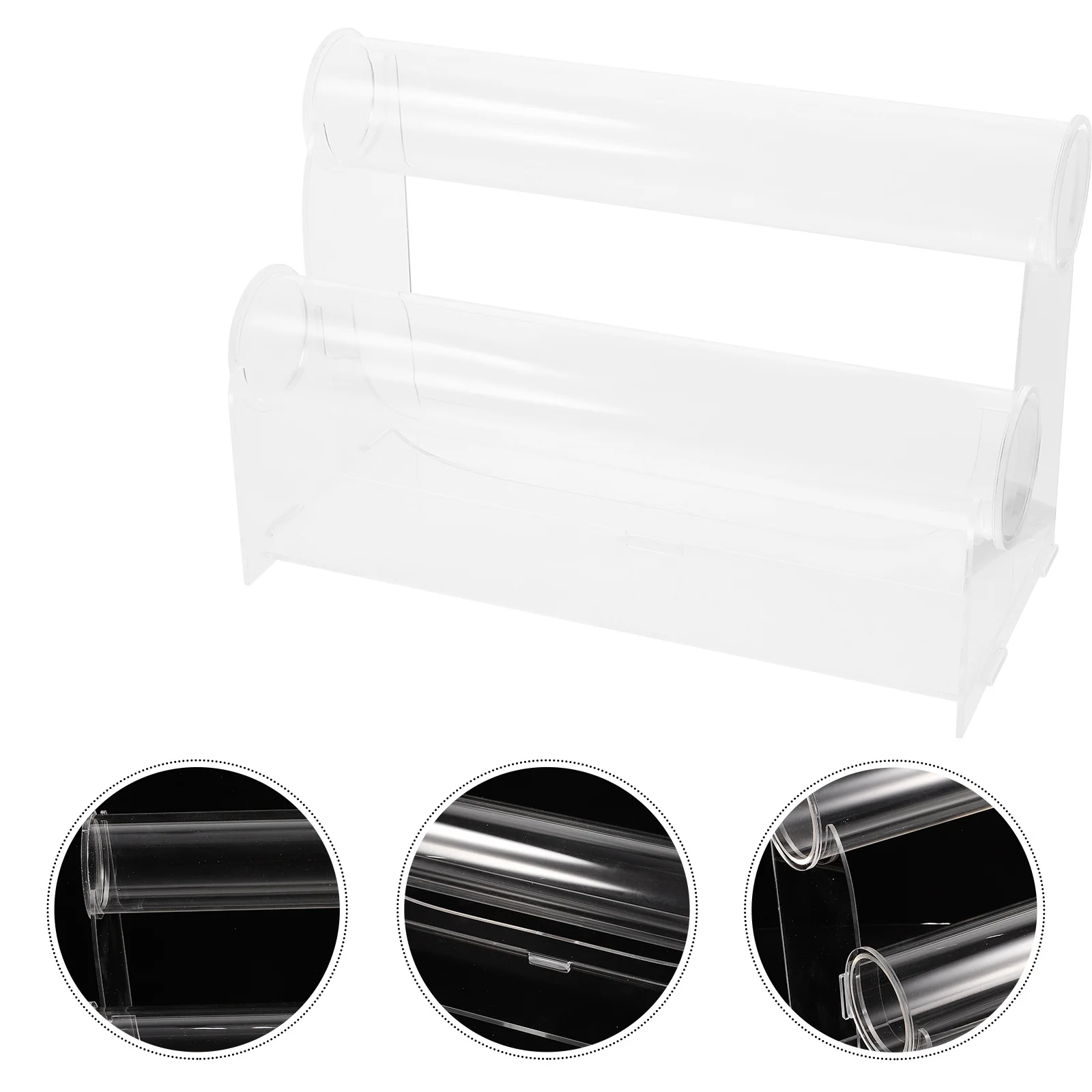 

Headband Display Stand Acrylic Double Layer Hairband Storage Rack For Jewelry Organizer Table Top Holder Women Gift