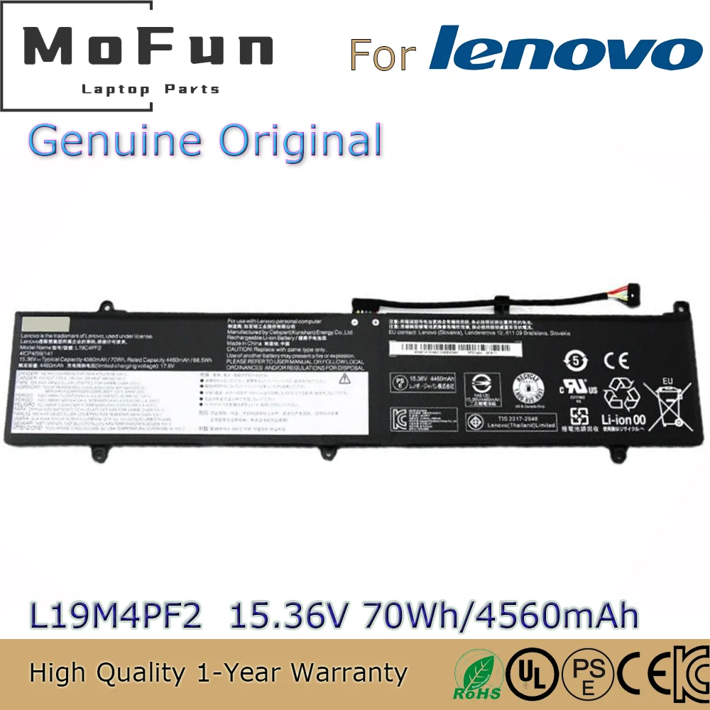 

Brand New Original L19M4PF2 15.36V 70Wh Laptop Battery for Lenovo Yoga Slim 7 15-15IIL 15IMH S750-15 SB10X18189 L19C4PF2