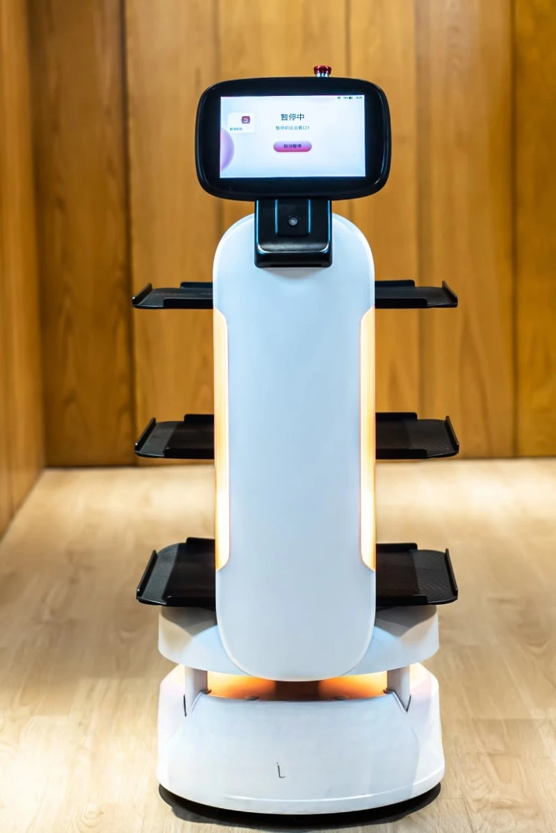 Micity High Quality Automatic Robot Waiter Service Robot Outdoor Delivery High Quality Automatic Robot Waiter Delivery