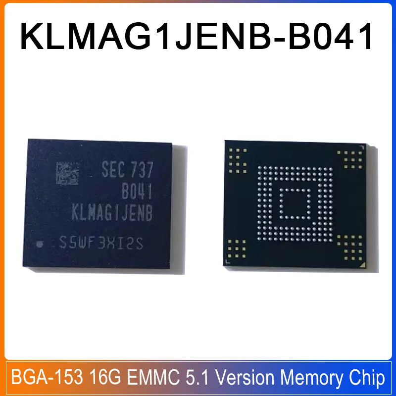 

1-5PCS KLMAG1JENB-B041 BGA-153 KLMAG1JENB KLMAG1 JENB EMMC 5.1 16GB Version Font Memory Chip IC New
