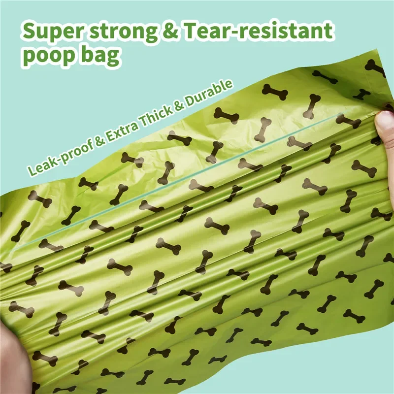 Dog Poop Garbage Bag Disposal Outdoor Degradation  Clean Box Waste Poop Bags for Pet Leash Toilet Pick up Tools Pet Accessories