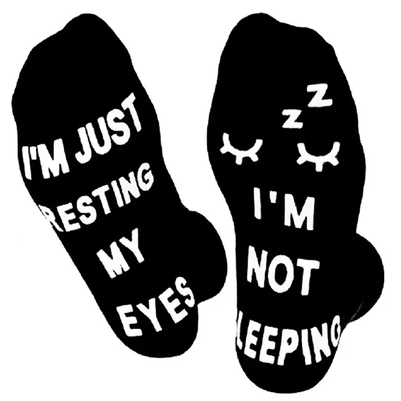 Funny Cotton Socks with Witty Letters Novelty Non-slip Socks Floor Socks Perfect for Sports Fans Unisex Casual Wear