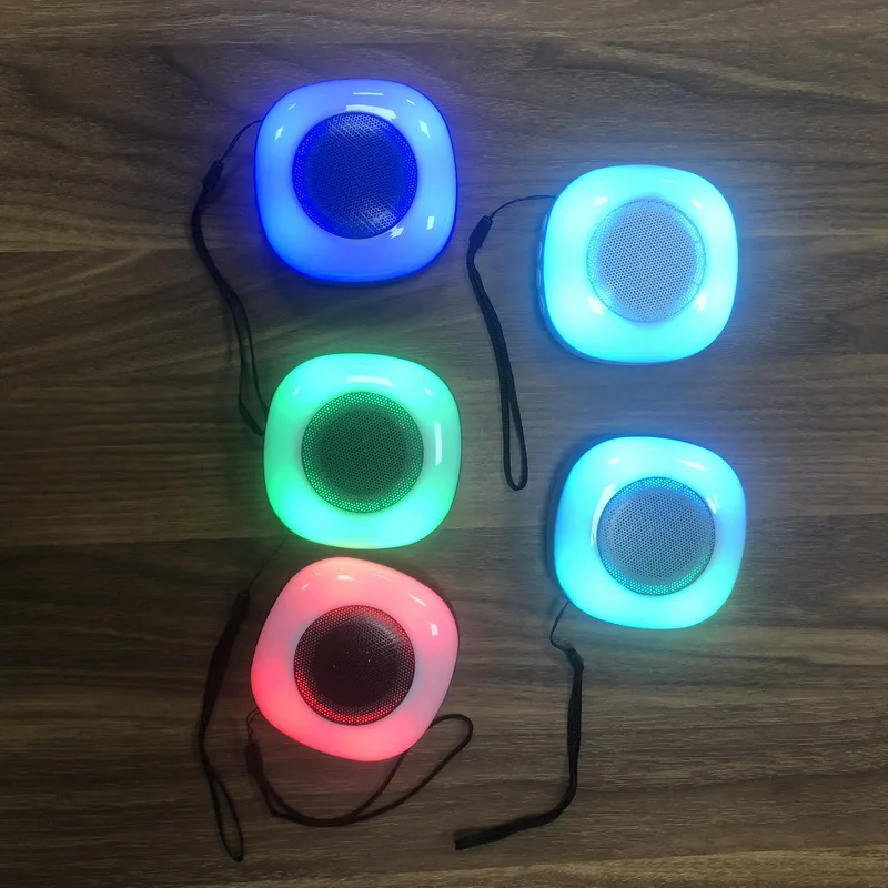

Cross-border hot sale RGB marquee gifts Bluetooth small speakers, outdoor mini wireless portable luminous speakers