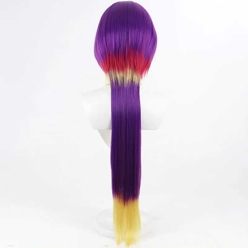 Kuromu Cosplay Wig Mairimashita Long Purple Red Yellow Heat Resistant Synthetic Hair Halloween Party Role Play Carnival +Wig Cap view 5