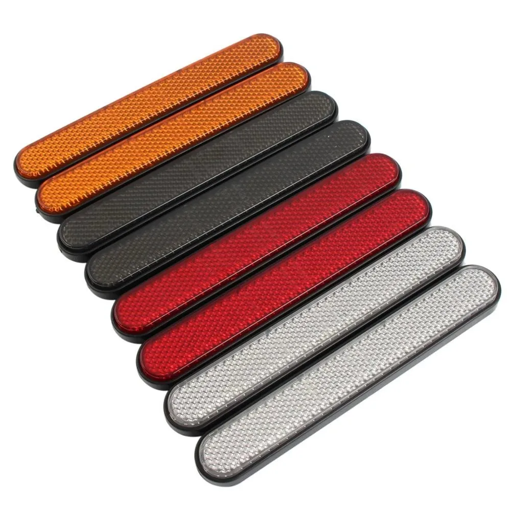 2pc Motorcycle Universal Front Lower Fork Reflector Sticker Rear Saddlebag Reflective Cover For Harley Sportster 883 view 5