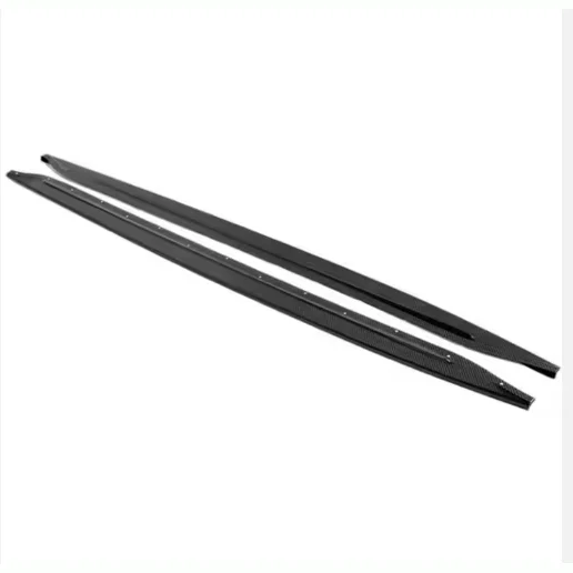 

High Quality Dry Carbon Fiber Car Body Kit Single-sided Flat Side Skirts Extension for M3 G80 2021+ Side Skirts