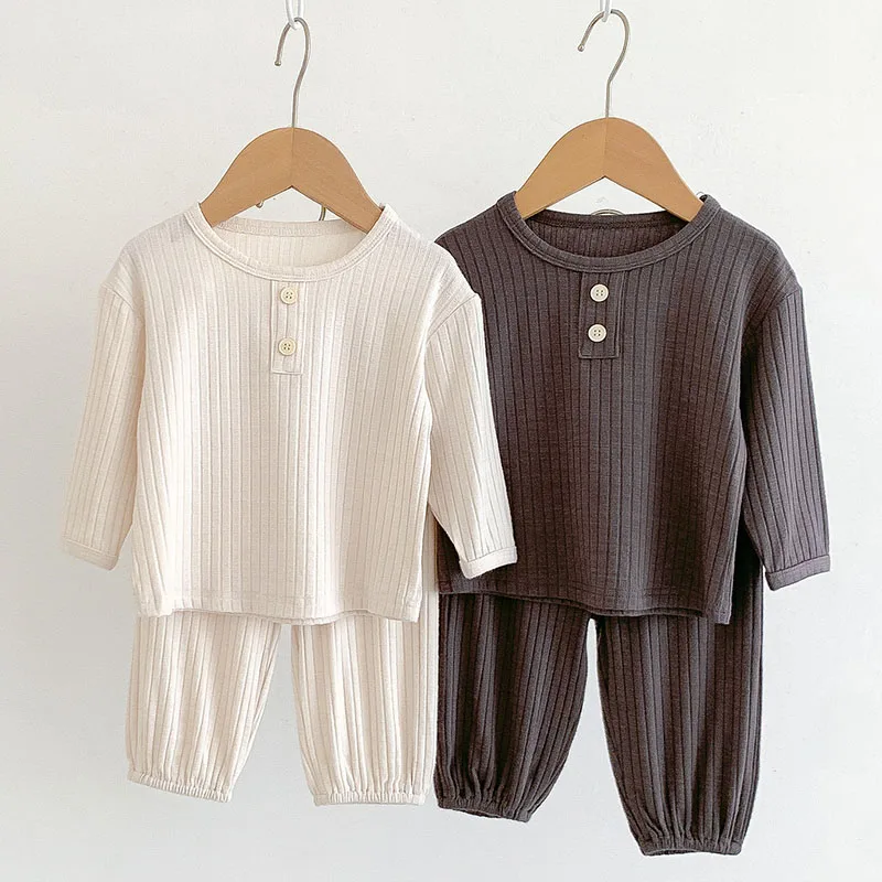 2025 New Spring 0-4Yrs Kids Clothing Set Long Sleeve Cotton Pullover Tops+Pants Long Sleeve Cotton Pullover Tops+Pants